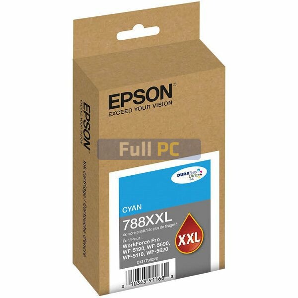 Epson - T788XXL220-AL - Cyan - WorkForce WF-5190 - T788XXL220-AL - en Full PC