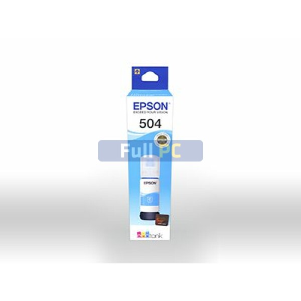 Epson 504 - 70 ml - cián - original - recarga de tinta - para EcoTank L4150, L4260, L6161, L6171, L6191, L6270 - T504220-AL - en Full PC