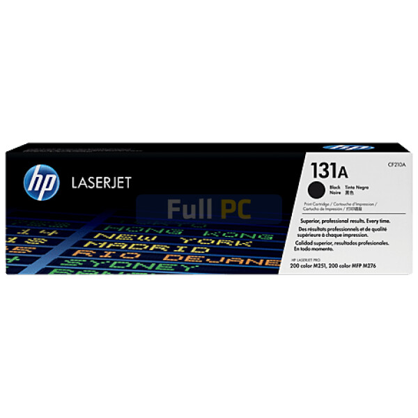 HP 131A - Negro - original - LaserJet - cartucho de tóner (CF210A) - para LaserJet Pro 200 M251n, 200 M251nw, MFP M276n, MFP M276nw - CF210A - en Full PC