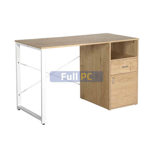 Xtech - Escritorio - rectangular - madera, acero, policloruro de vinilo (PVC) - madera beige - blanco base - XTF-CD631 - en Full PC