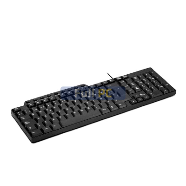 Xtech - Keyboard - Wired - Spanish - USB - Black - XTK-160S - XTK-160S - en Full PC
