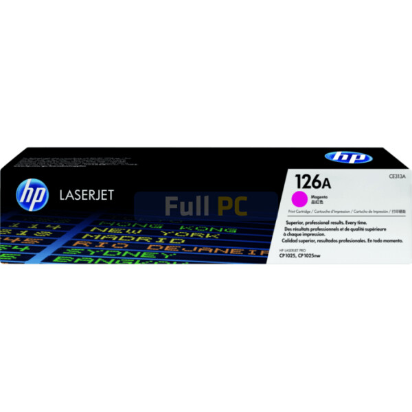 HP 126A - Magenta - original - LaserJet - cartucho de tóner (CE313A) - para Color LaserJet Pro CP1025; LaserJet Pro MFP M175; TopShot LaserJet Pro M275 - CE313A - en Full PC