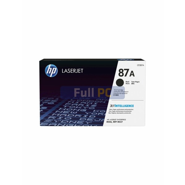HP 87A - Negro - original - LaserJet - cartucho de tóner ( CF287A ) - para LaserJet Enterprise Flow MFP M527, M506, MFP M527, LaserJet Pro MFP M527 - CF287A - en Full PC